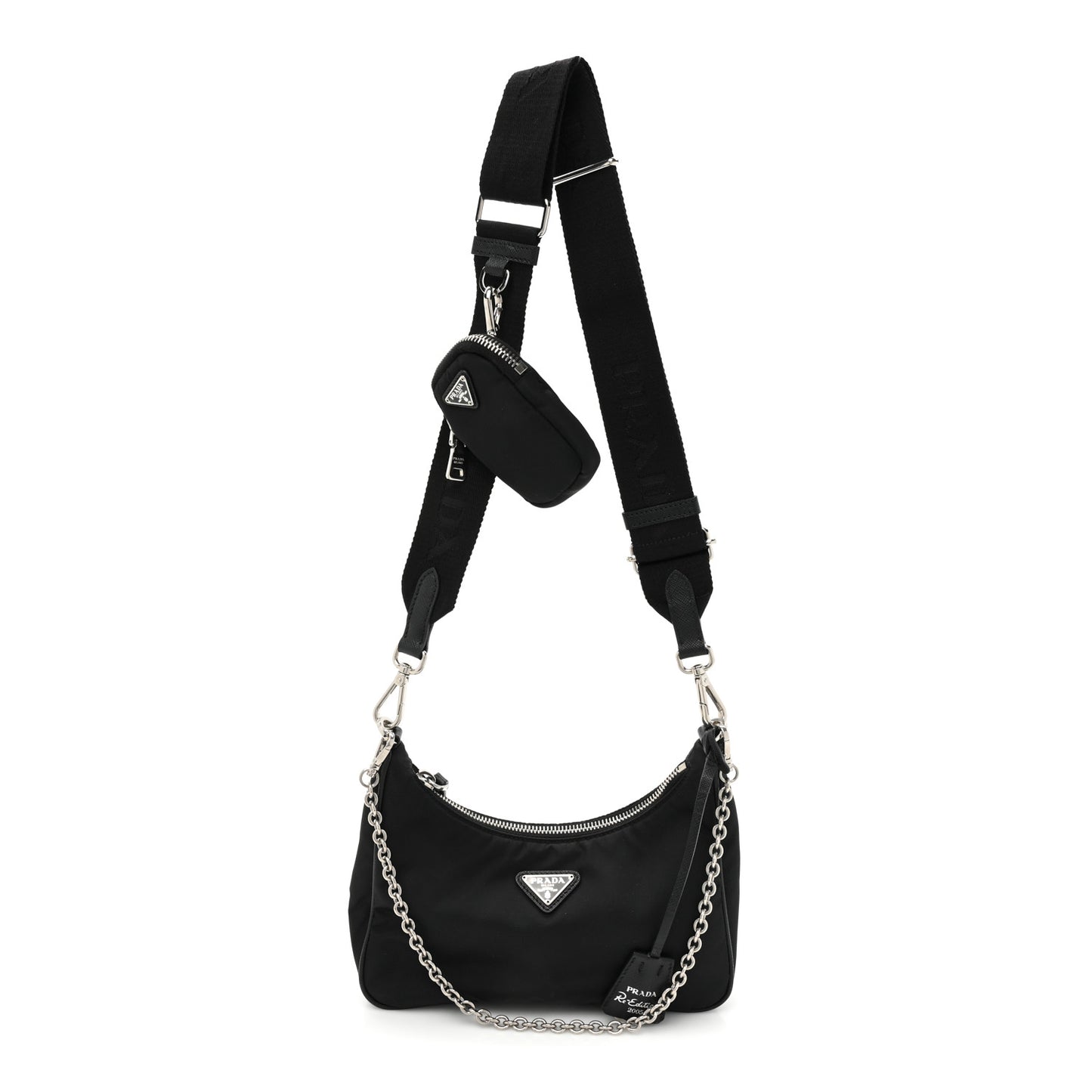 Nylon Re-Edition 2005 Shoulder Bag Black