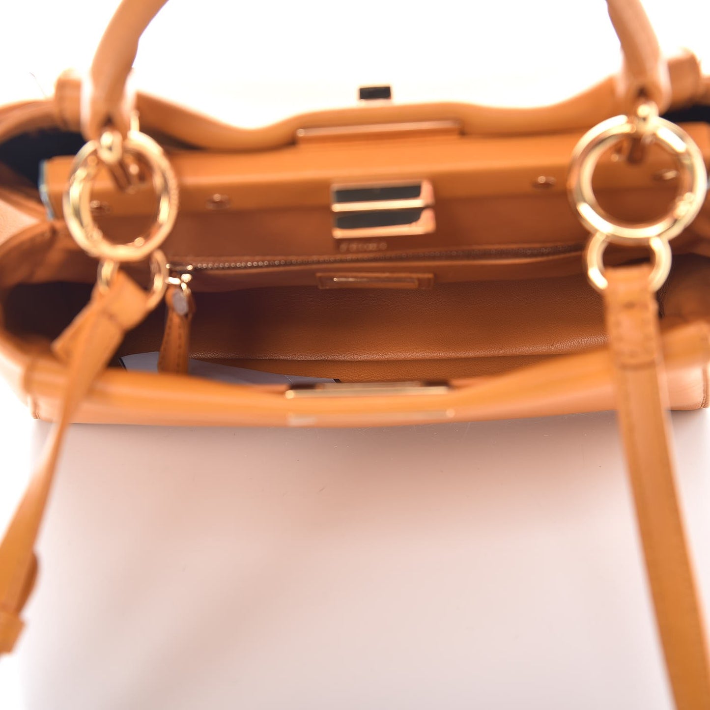 Nappa Mini Peekaboo Iconic Satchel Giallo Syrup