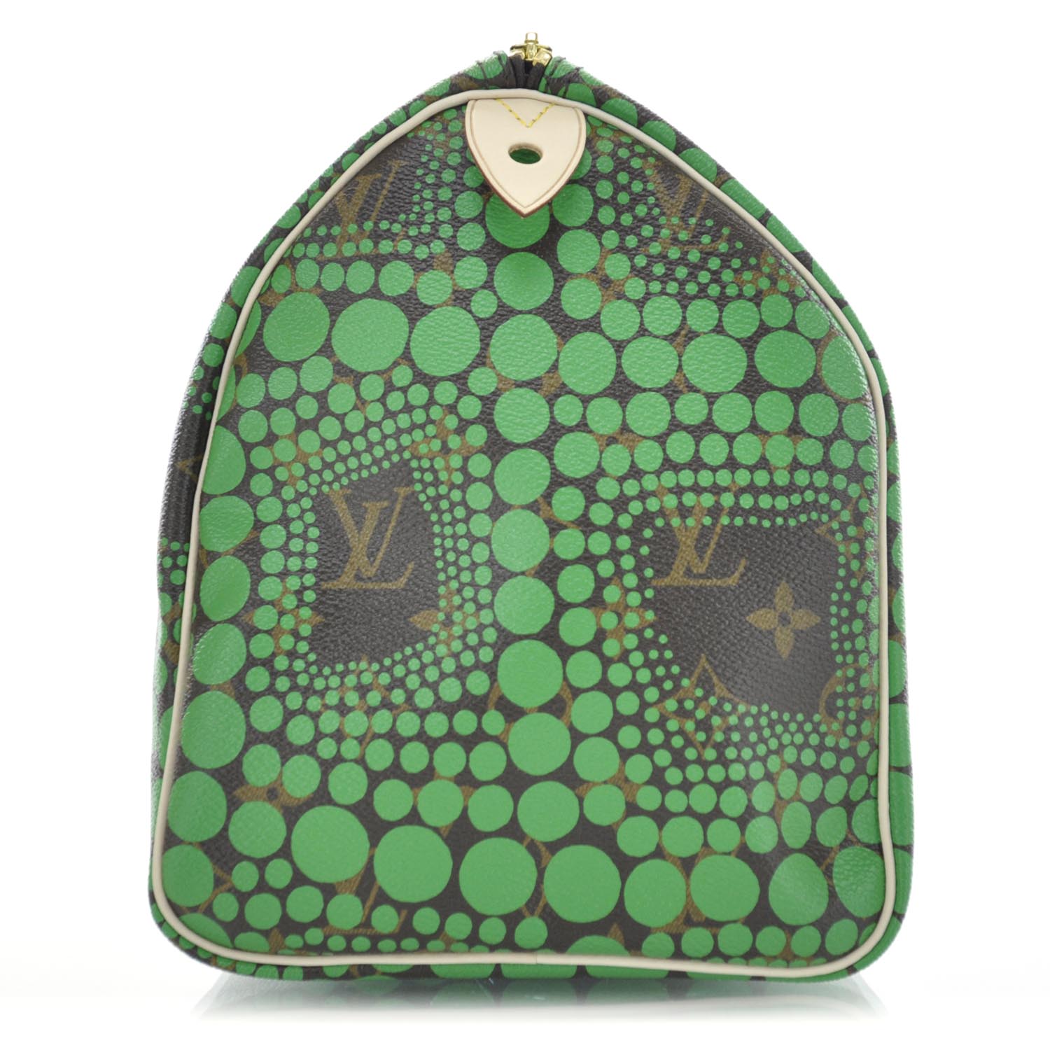 Louis Vuitton Monogram Kusama Town Speedy 30 Green 4 of 9