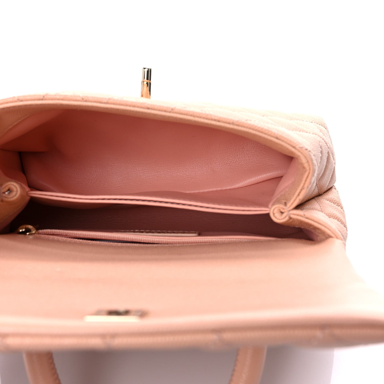 Chanel Caviar Quilted Mini Coco Handle Flap Light Pink 4 of 10