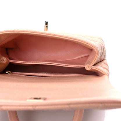 Chanel Caviar Quilted Mini Coco Handle Flap Light Pink 4 of 10