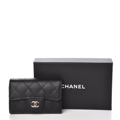 Chanel Caviar Quilted Classic 4 Key Holder Wallet Black 10 of 10