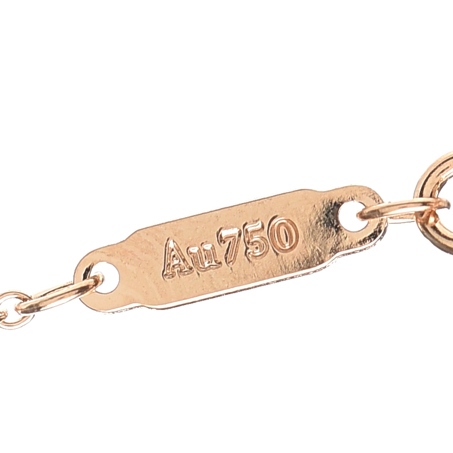 18K Rose Gold Small T Smile Pendant Necklace