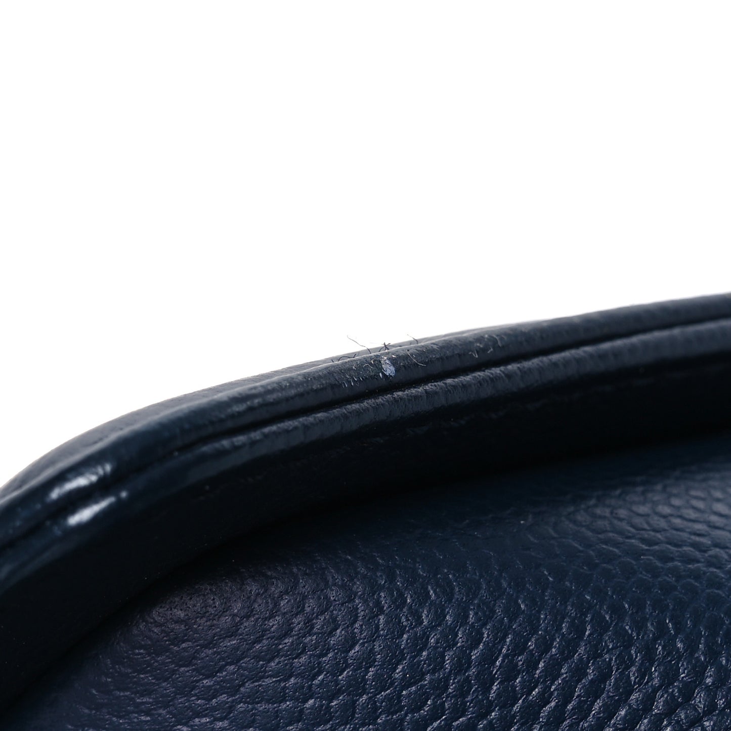 Caviar Chevron Quilted Medium Boy Flap Navy