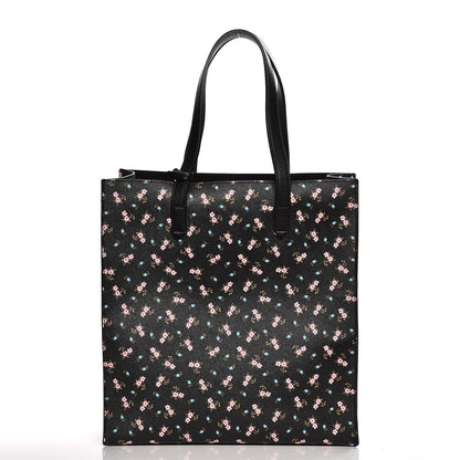 Givenchy Coated Canvas Hibiscus Print Medium Stargate Shopper Tote Black Multicolor 3 of 8