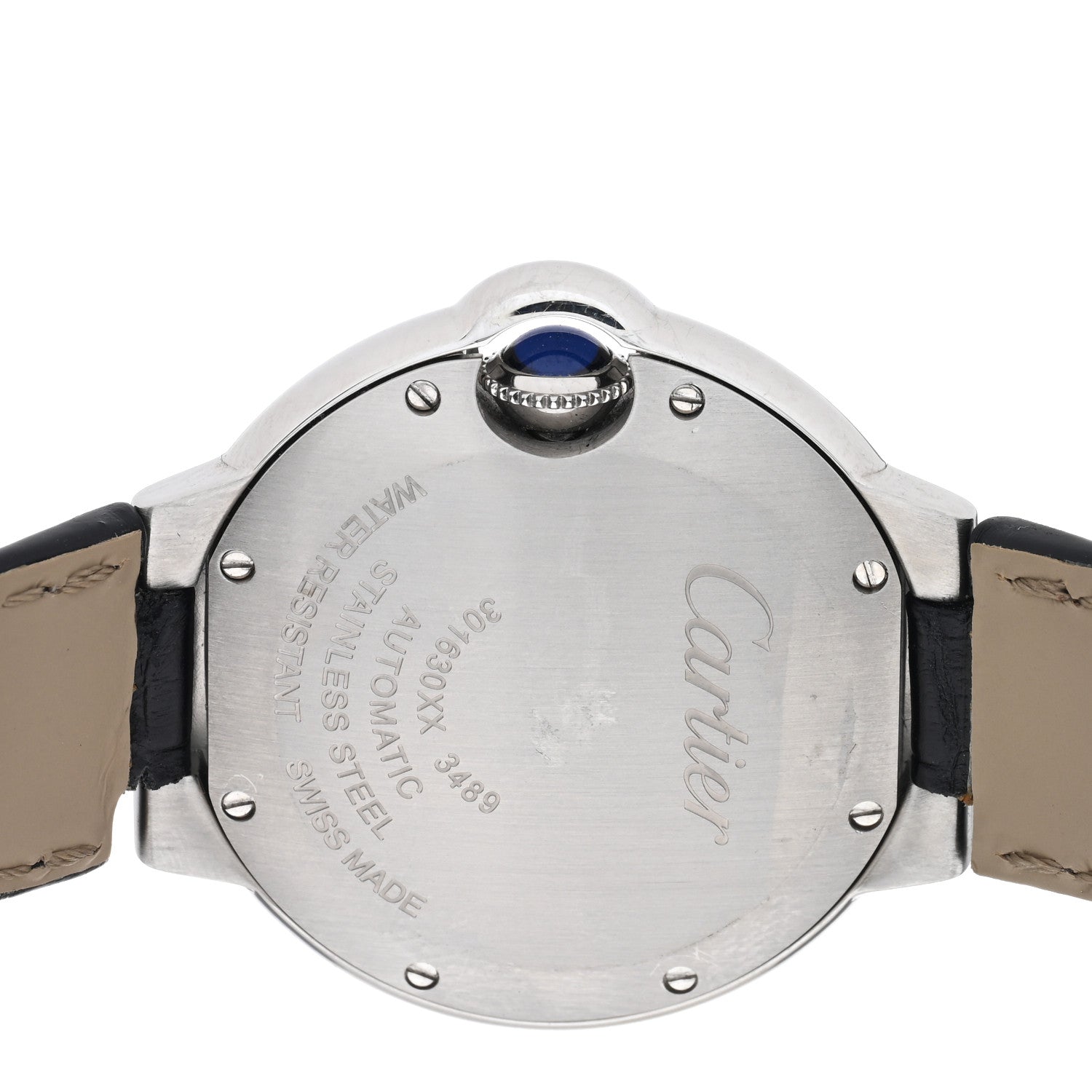 Cartier Stainless Steel Alligator 33mm Ballon Bleu De Cartier Automatic Watch 4 of 5