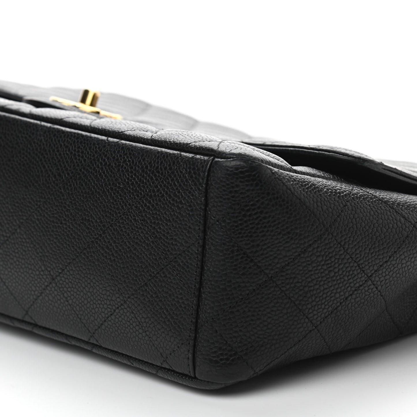 Caviar Quilted Maxi Single Flap Black