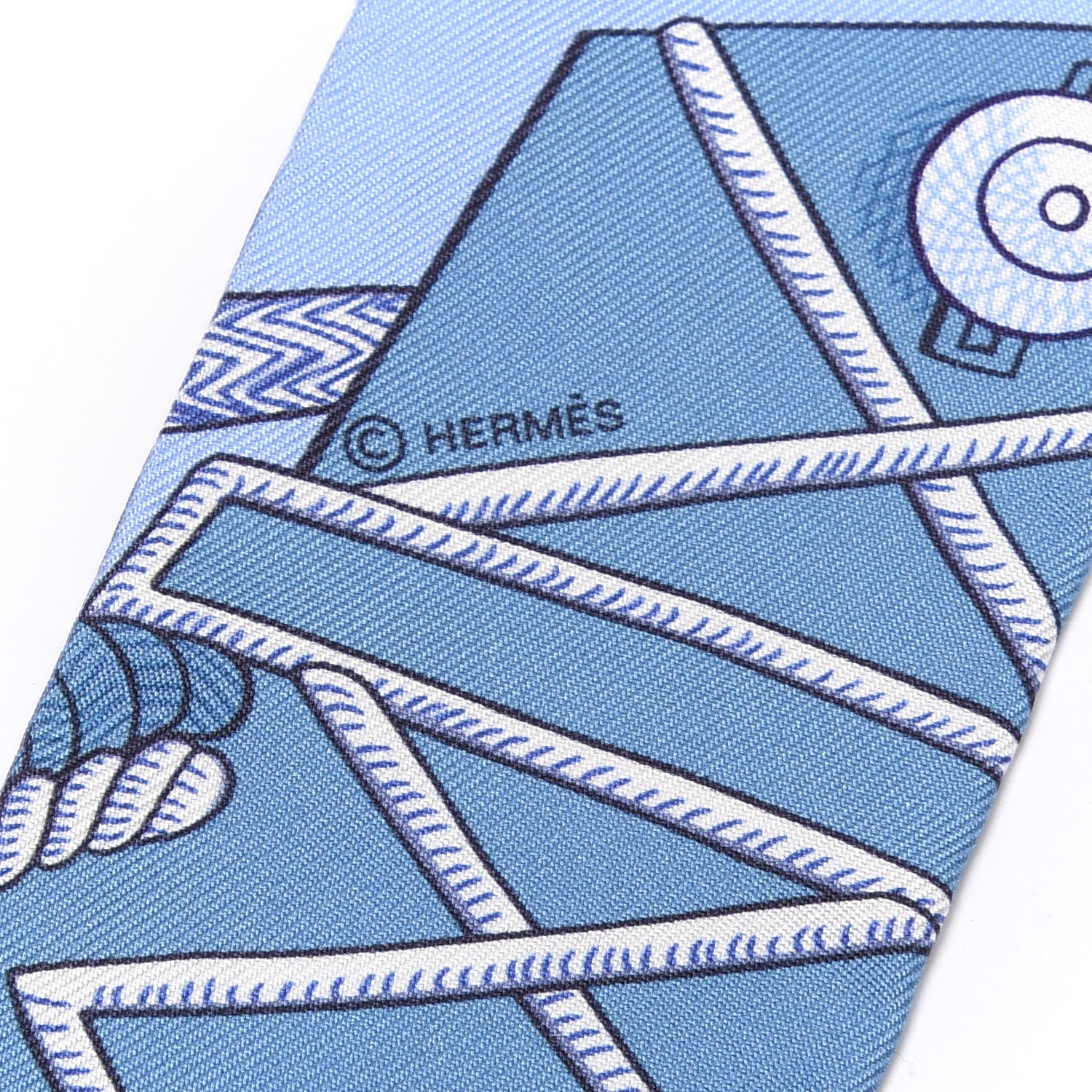Hermes Silk Zouaves Et Dragons Twilly 3 of 4