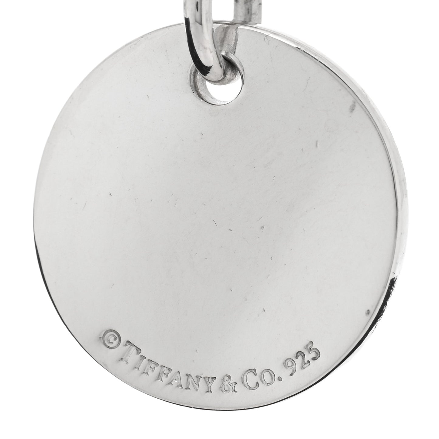 Sterling Silver Notes Round Tag Charm Bracelet