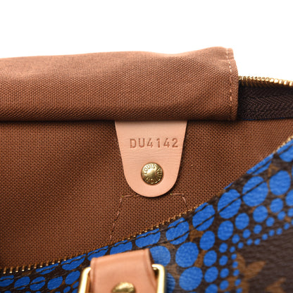 Louis Vuitton Monogram Kusama Town Speedy 30 Blue 9 of 10