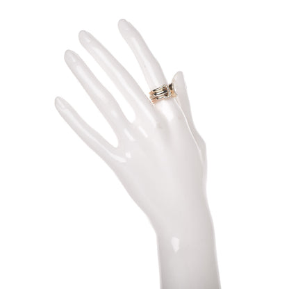 Cartier 18K Pink Yellow White Gold Diamond C De Ring 51 5.75 2 of 5