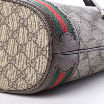 Gucci GG Supreme Monogram Web Ophidia Bucket Bag Brown 10 of 12