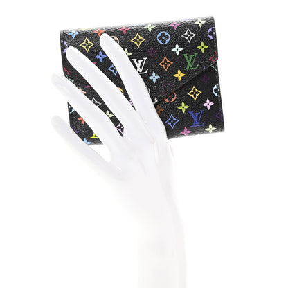 Louis Vuitton LV x TM Monogram Multicolor Victorine Wallet Black 2 of 7