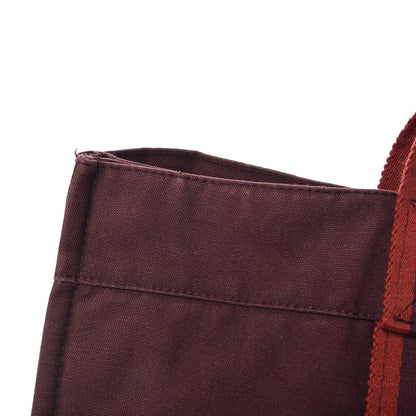 Hermes Canvas Fourre Tout MM Burgundy 17 of 20