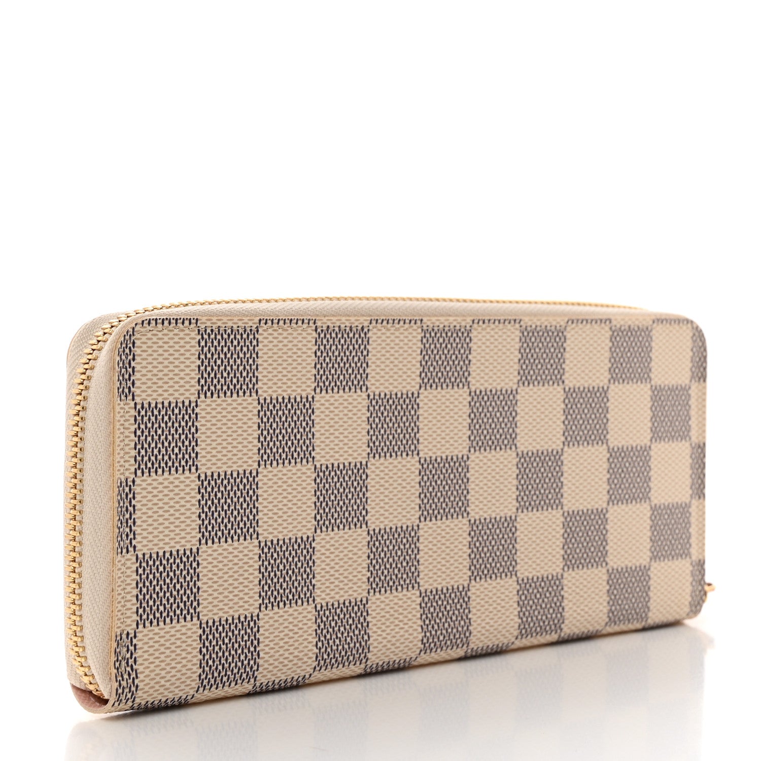 Louis Vuitton Damier Azur Clemence Wallet Rose Ballerine 3 of 7