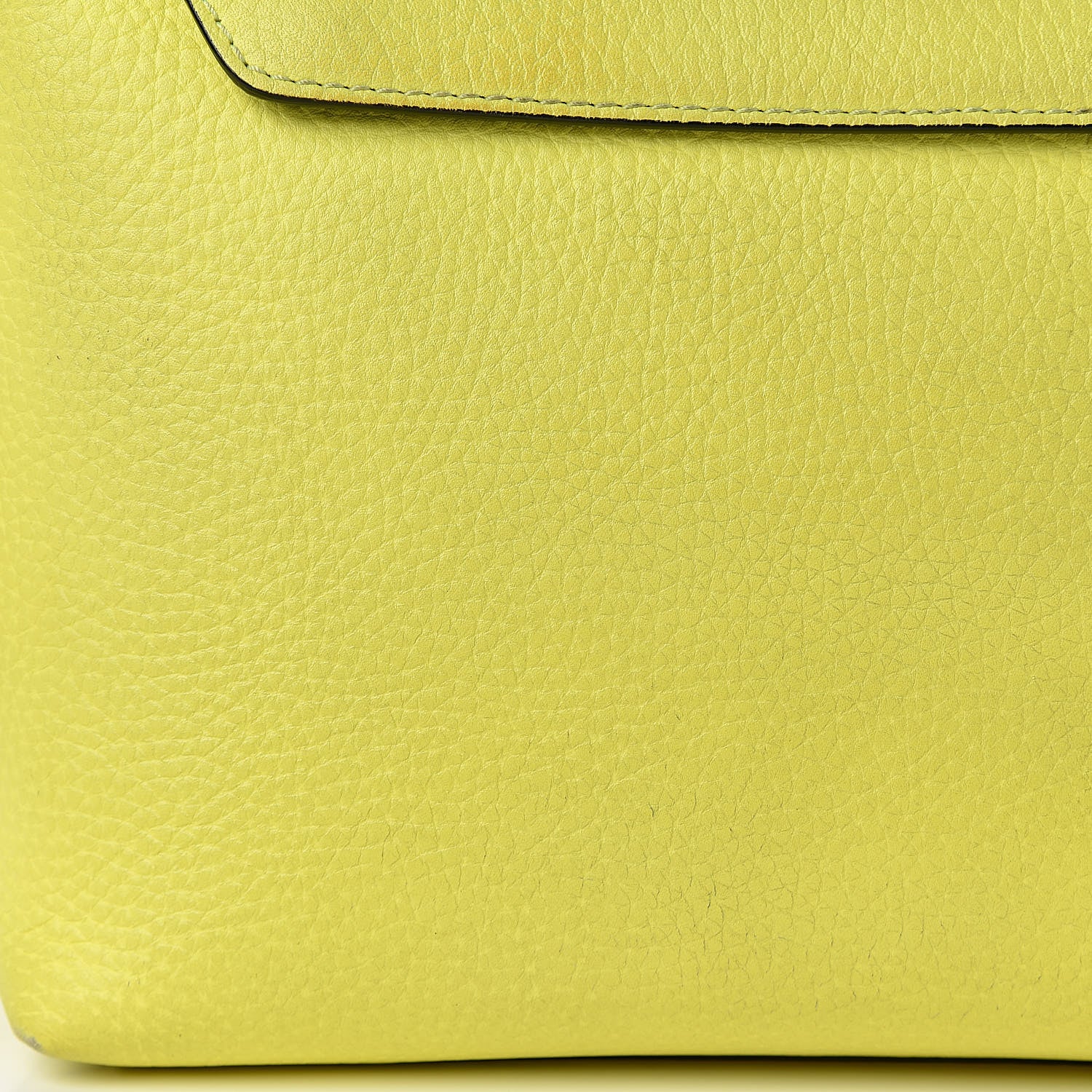 Burberry Signature Grain Small Burleigh Crossbody Bag Neon Yellow 12 of 18