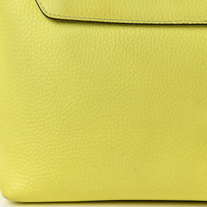 Burberry Signature Grain Small Burleigh Crossbody Bag Neon Yellow 12 of 18