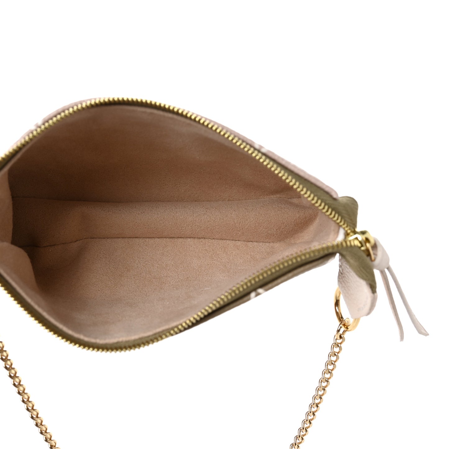 Empreinte Spring in the City Mini Pochette Accessories Kaki Beige Cream