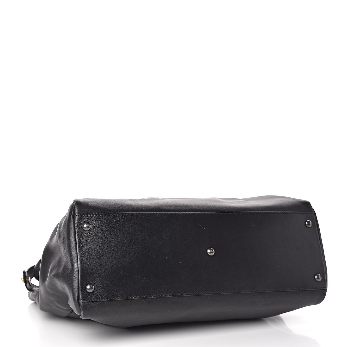 Calfskin Calf Hair Leopard Print Large Peekaboo Iconic Satchel Black