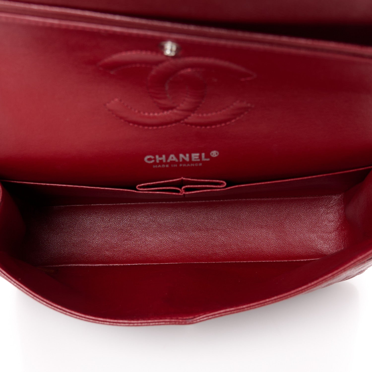 Chanel Caviar Quilted Medium Double Flap Red 5 of 11