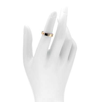 Cartier 18K Yellow Gold 8 Diamond 4mm LOVE Wedding Band Ring 49 5 2 of 7