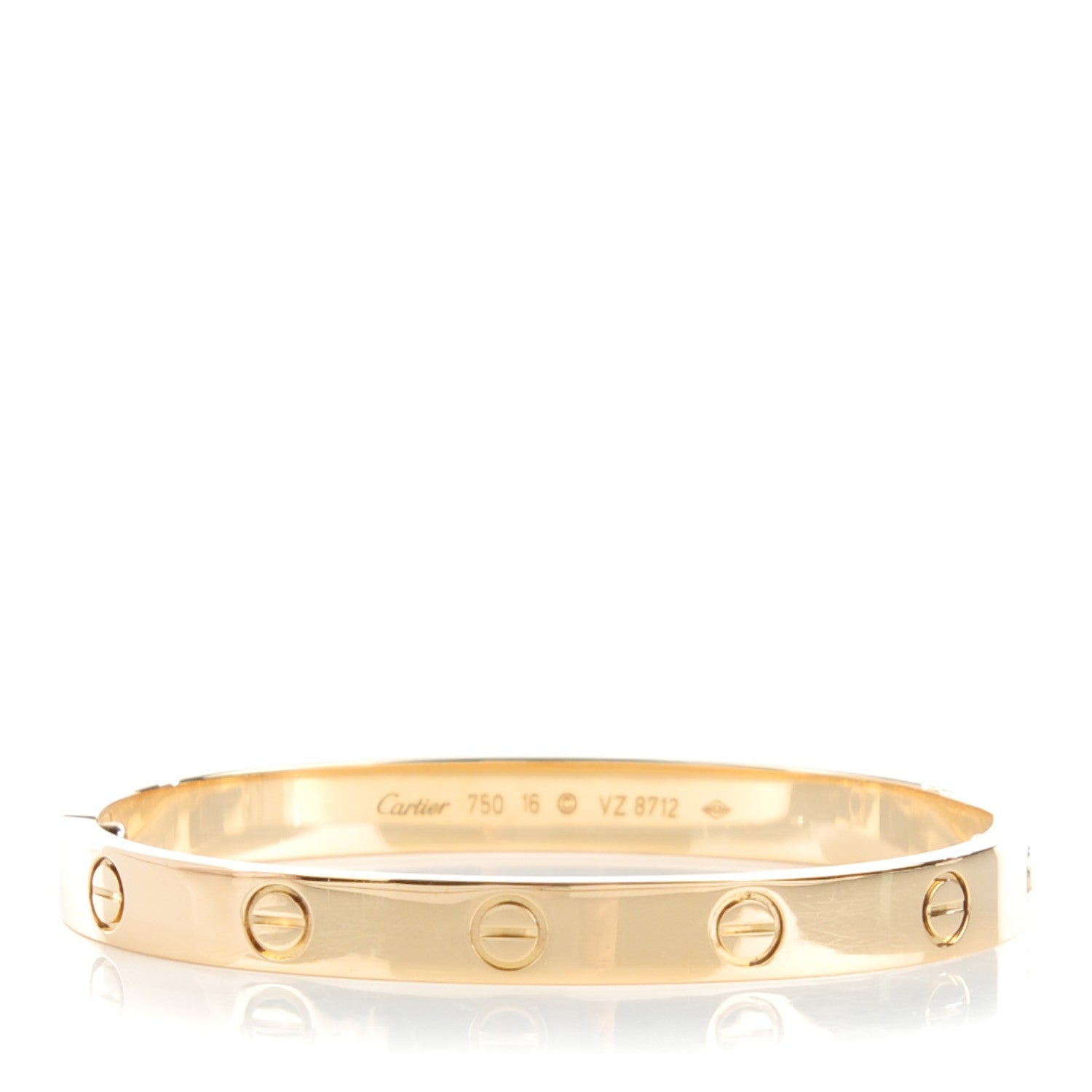 Cartier 18K Yellow Gold LOVE Bracelet 16 1 of 4