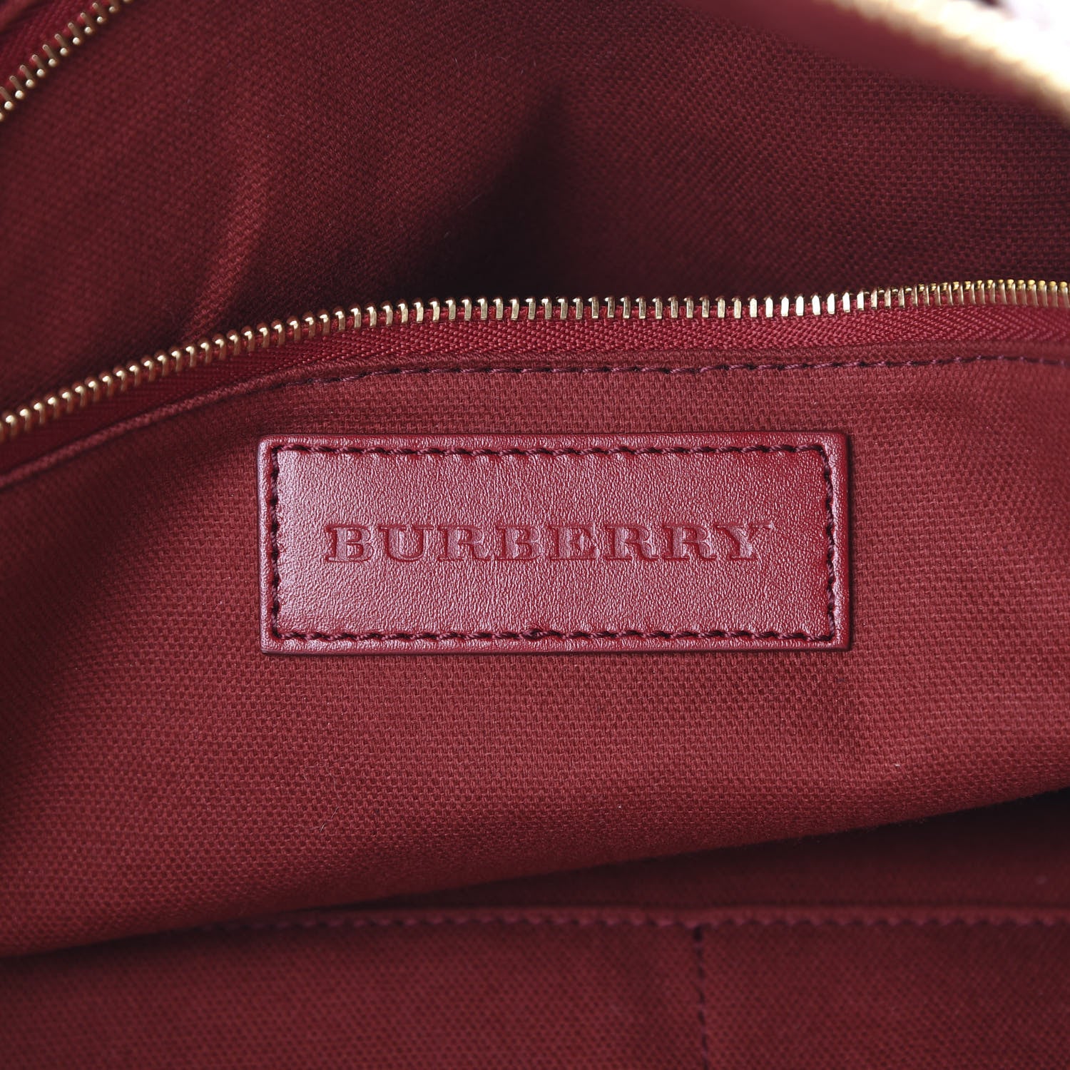 Burberry Haymarket Check Medium Salisbury Tote Military Red 5 of 12