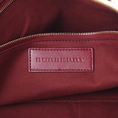 Burberry Haymarket Check Medium Salisbury Tote Military Red 5 of 12