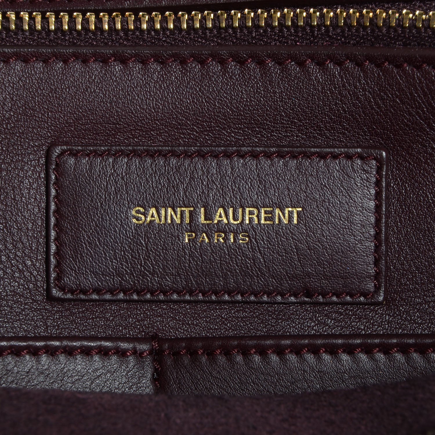 Saint Laurent Smooth Calfskin Medium Classic Y Cabas Bordeaux 7 of 10