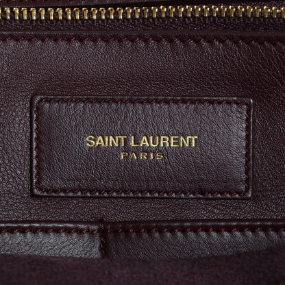 Saint Laurent Smooth Calfskin Medium Classic Y Cabas Bordeaux 7 of 10