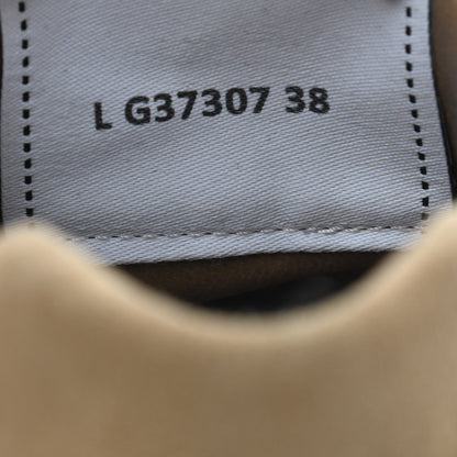 Chanel Suede Goatskin CC Sneakers 38 Dark Beige 7 of 8