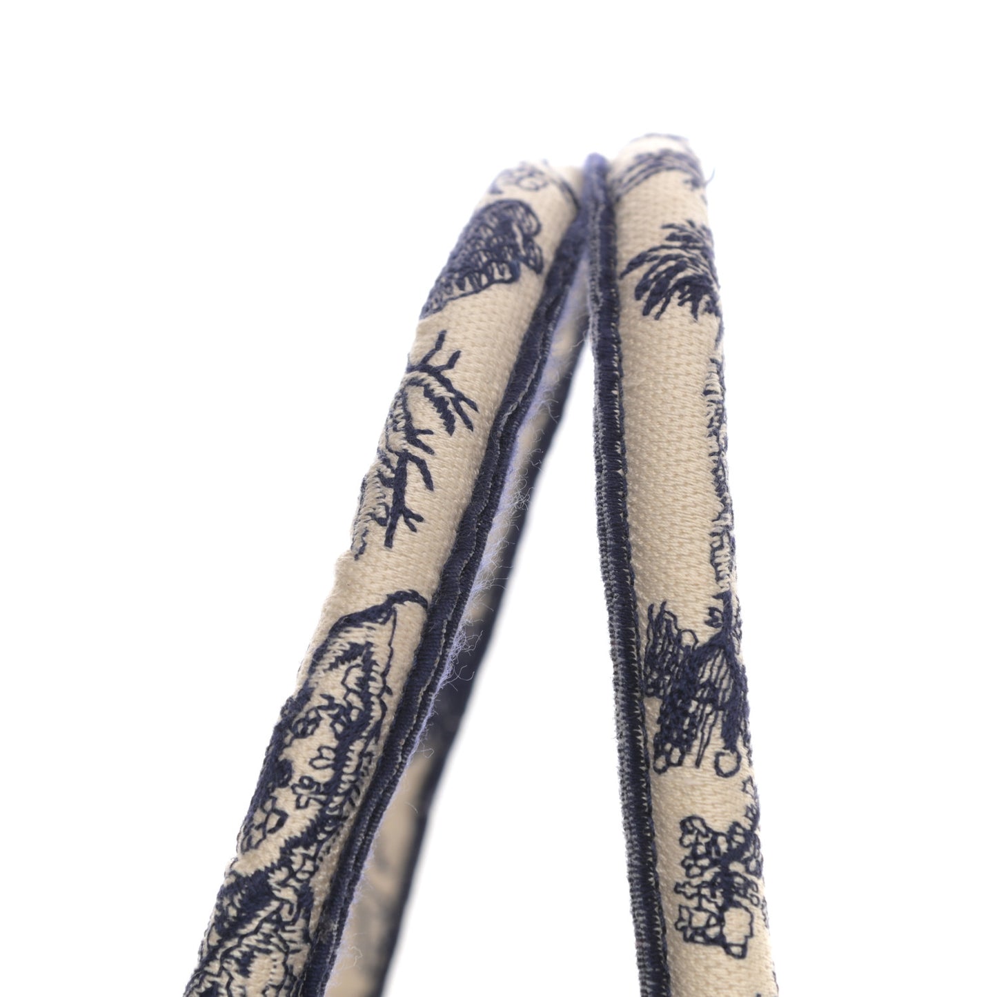 Canvas Embroidered Medium Dioriviera Toile De Jouy Book Tote Blue