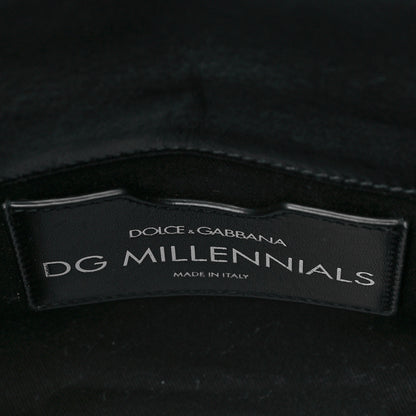 Dolce & Gabbana Tweed Mini Millennials Crossbody Bag Black White 8 of 9