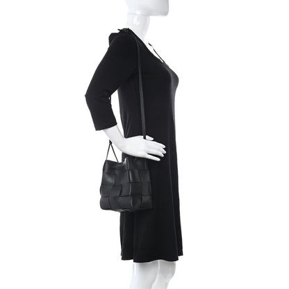 Bottega Veneta Nappa Maxi Intrecciato Cassette Bucket Bag Black 2 of 10