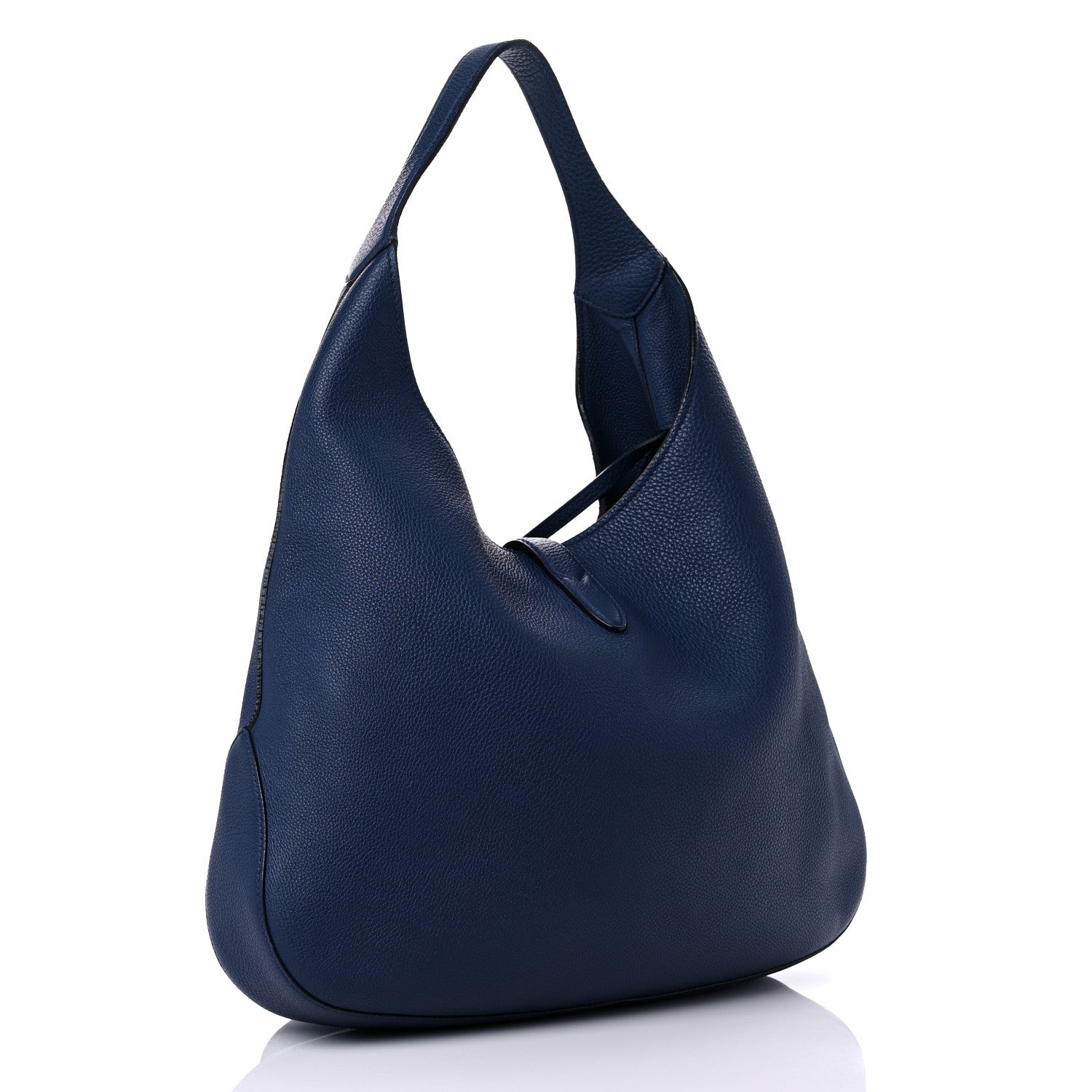 Gucci Soft Grained Calfskin Large Jackie Hobo Classic Blue Marine 4 of 25