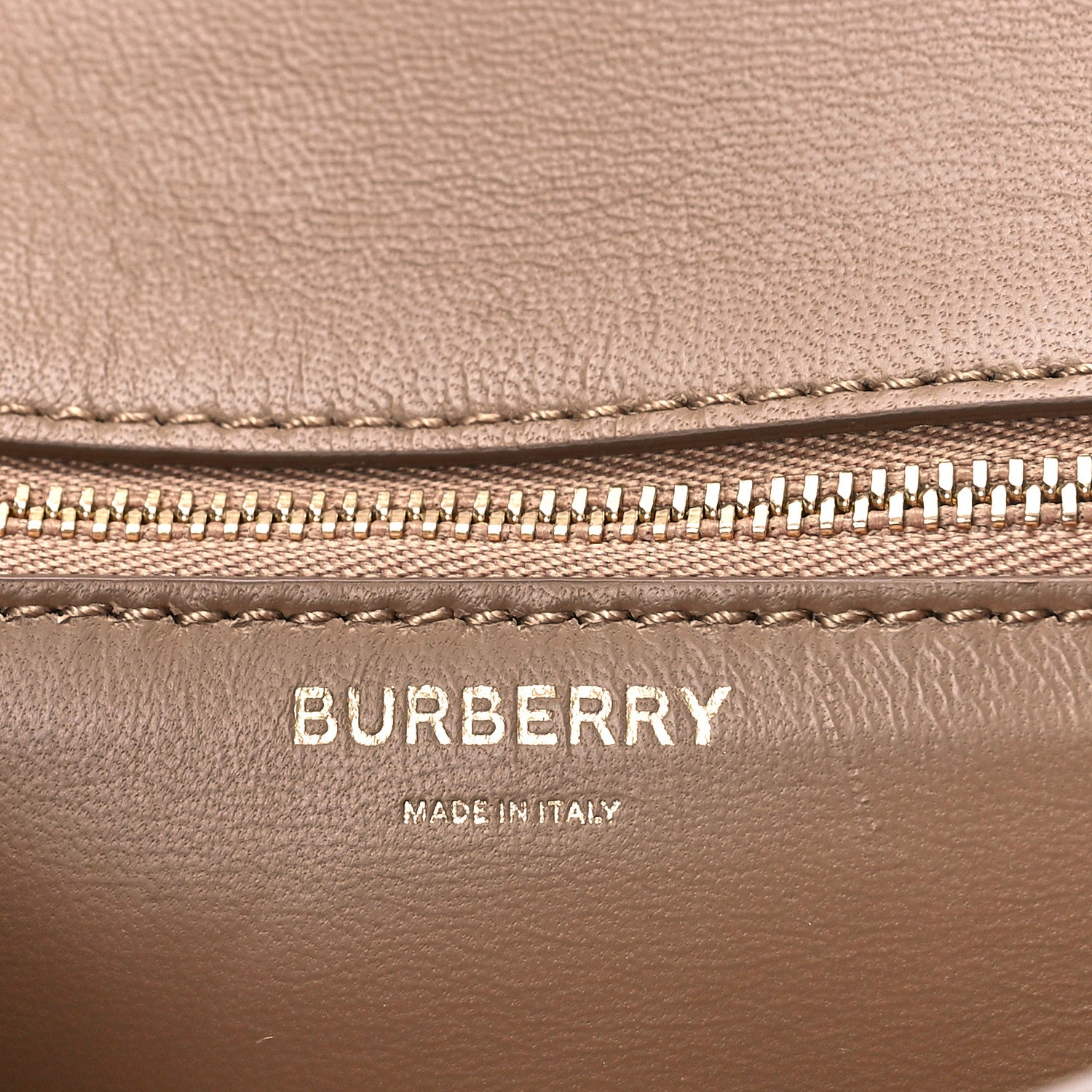 Burberry Calfskin Monogram Embossed Small TB Bag Light Camel 6 of 8
