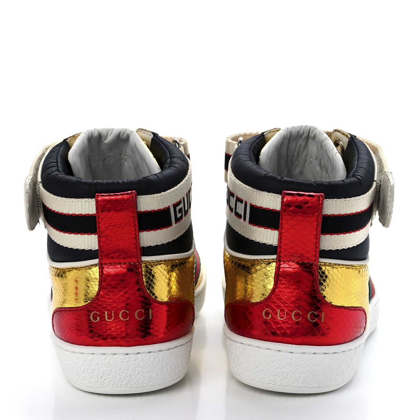 Metallic Ayers Web Womens New Ace Stripe High Top Sneakers 37.5 Oro