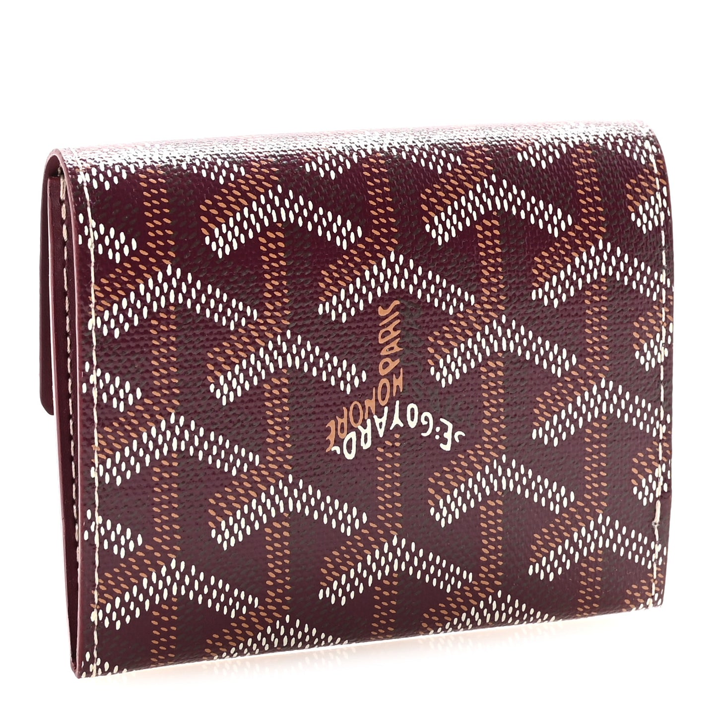 Goyardine Marigny Coin Purse Wallet Bordeaux