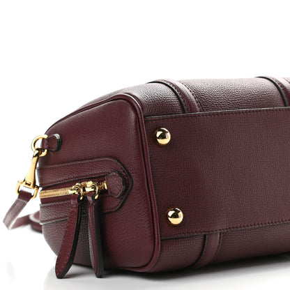 Burberry Derby Calfskin Small Alchester Bowling Bag Mahogany Red 7 of 8