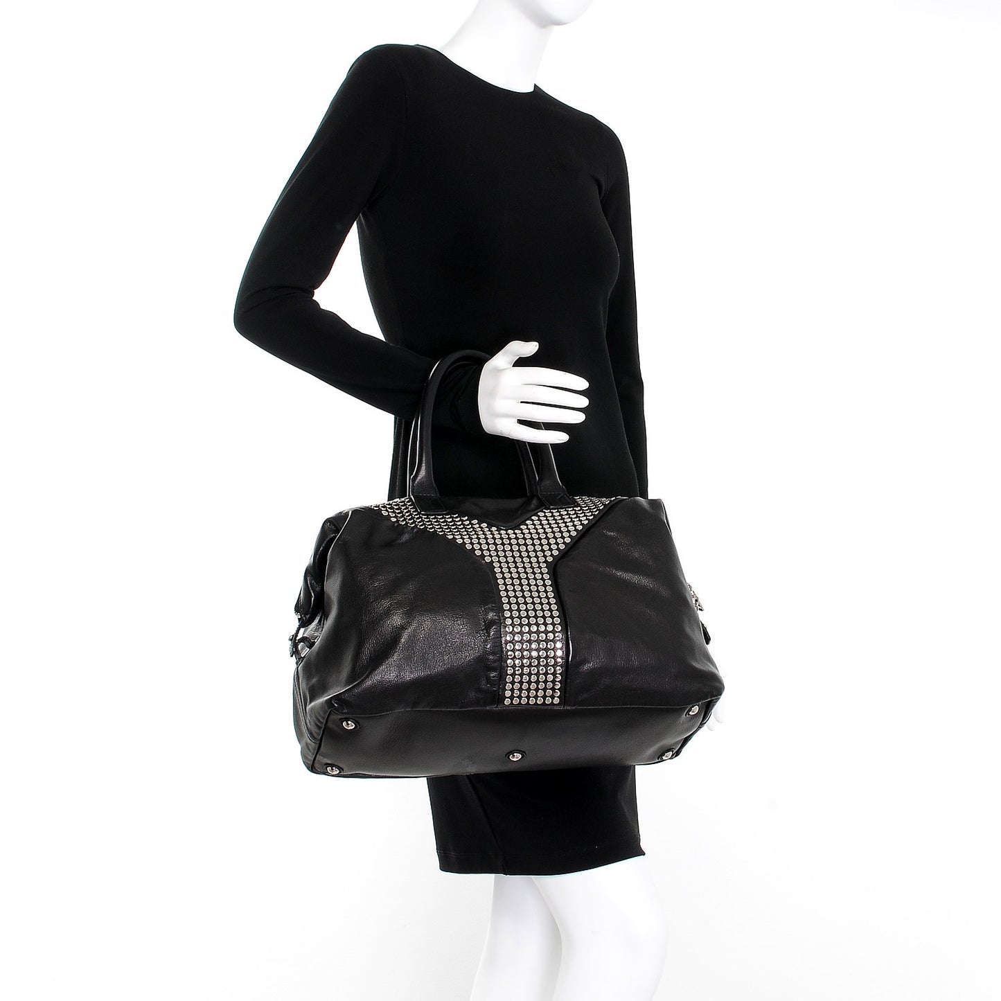 Chevre Large Rock Stud Easy Y Black