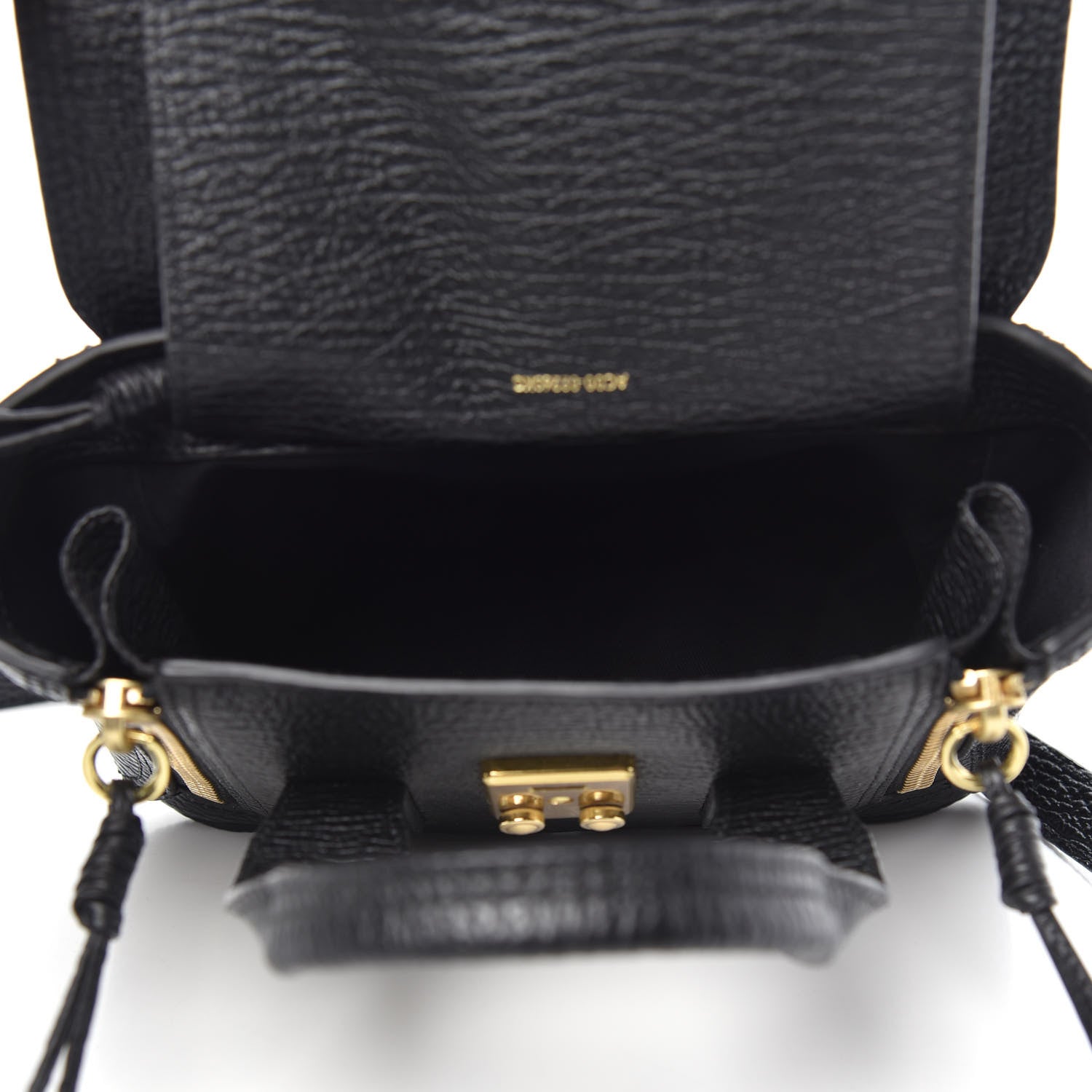 3.1 Phillip Lim 3.1 Textured Calfskin Mini Pashli Satchel Black 5 of 10