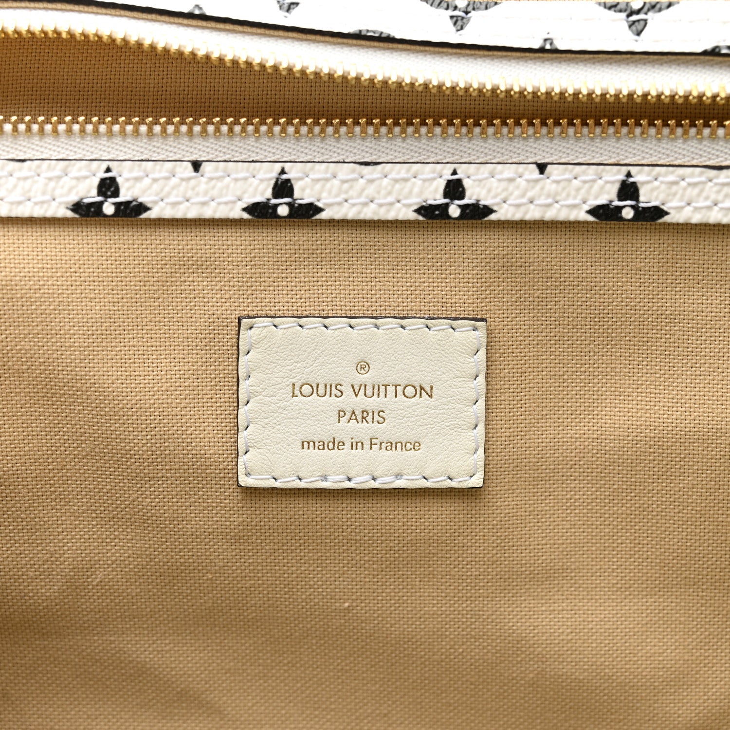 Louis Vuitton Monogram Giant Keepall Bandouliere 50 Kaki Beige 6 of 14