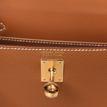 Hermes Epsom Mini Kelly Sellier 20 Gold 6 of 11