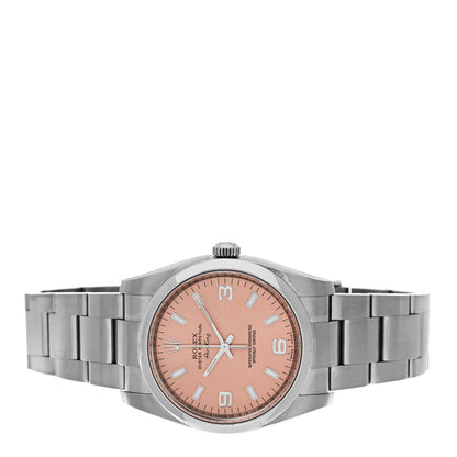 Rolex Stainless Steel 34mm Air-King Oyster Perpetual Precision Watch Pink 114200 2 of 5