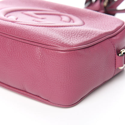 Gucci Pebbled Calfskin Small Soho Disco Bag Peonia Flower 9 of 10