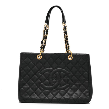 Chanel Caviar Quilted Grand Shopping Tote GST Black 1 of 10