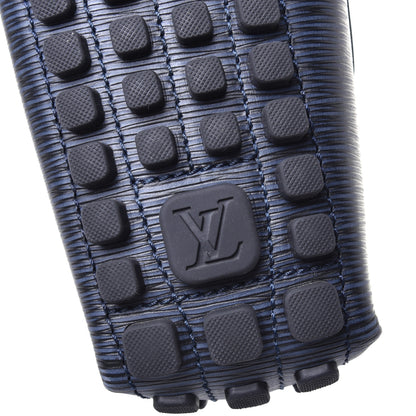 Louis Vuitton Epi Arizona Car Shoe Moccasin Loafers 9 Blue 7 of 9