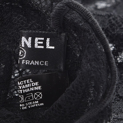 Chanel Lace Fingerless Gloves Black 5 of 7