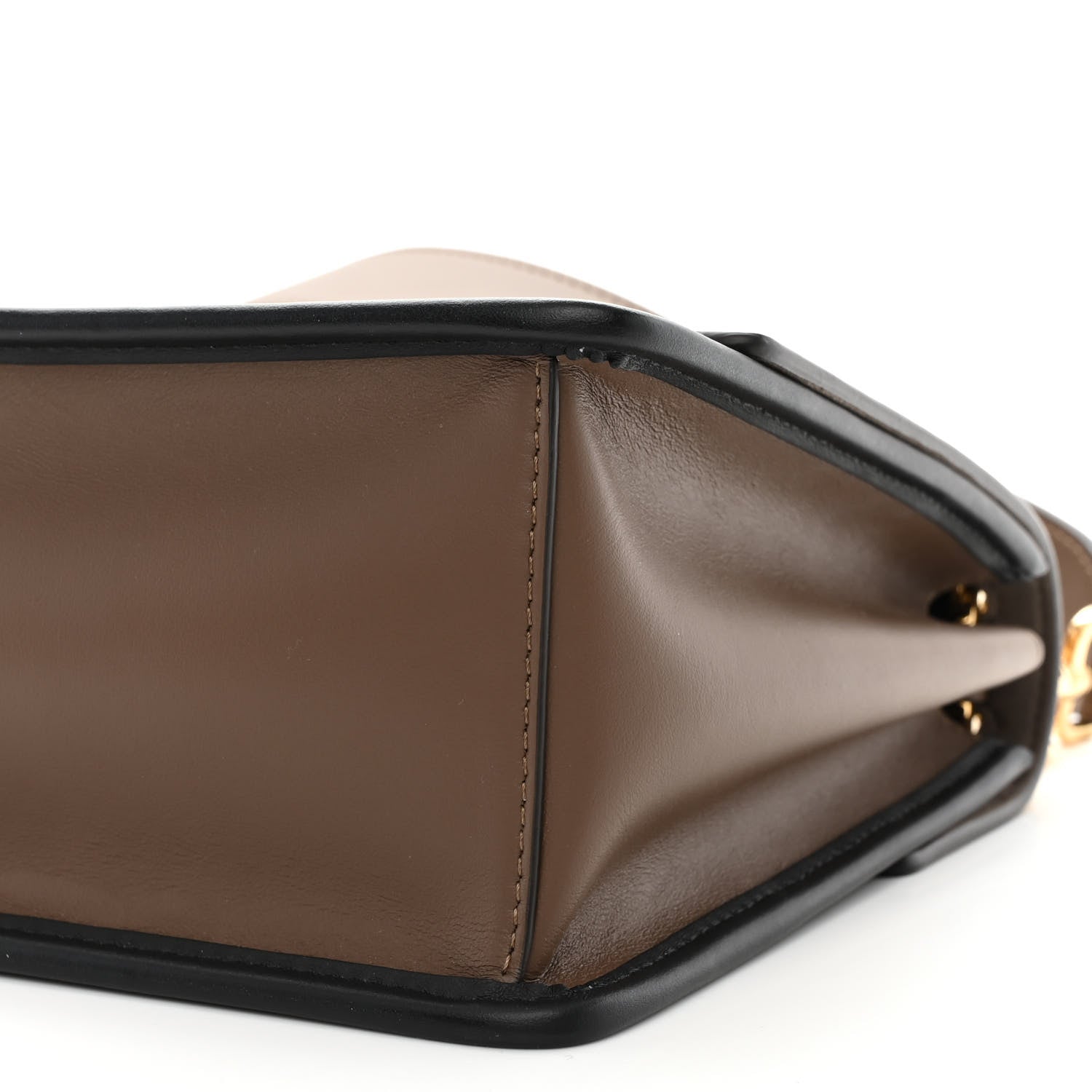 Fendi Vitello Century F is Fendi Bi-Color FF 1974 Embossed Kan I Shoulder Bag Maya Black 10 of 11