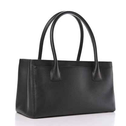 Chanel Calfskin Small Cerf Executive Shopper Tote Black 3 of 10